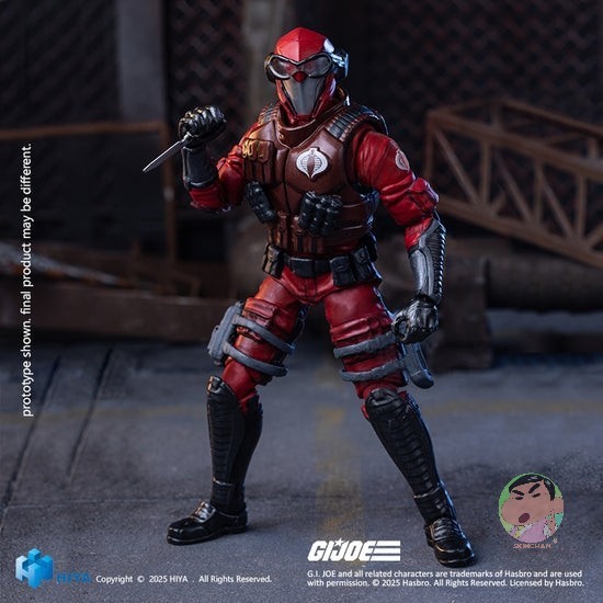 HIYA Exquisite Mini Series 1/18 Scale 4 Inch G.I.Joe Crimson Viper Action Figure