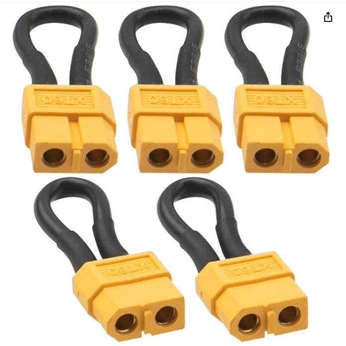 5 ชิ้น Bind ปลั๊ก Loop Connector สั้น Circut แบตเตอรี่จัมเปอร์สายหญิง XT60 ปลั๊กสําหรับ RC รถรถบรรทุ
