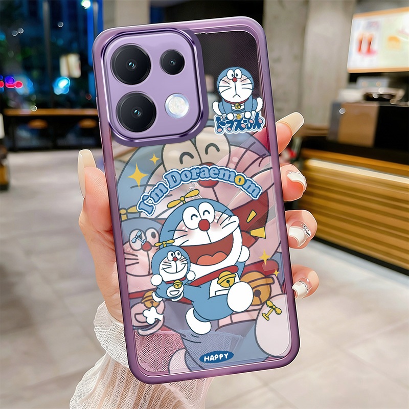 OPPO Reno 16 Pro 5G Reno16F 5G เคสโดราเอมอนตลกทนทานกันกระแทกคริสตัลใสปลอกปกอ่อน