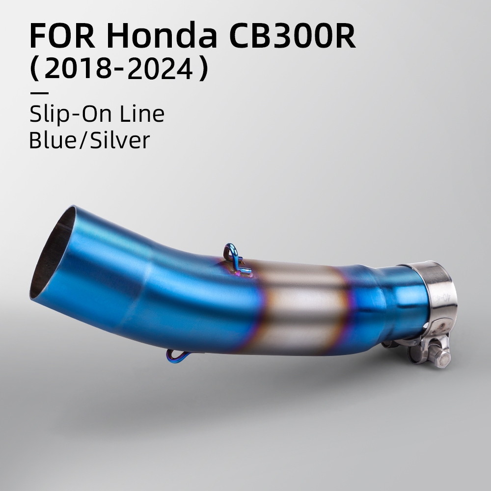 สําหรับ honda cbr300 cbr300r สแตนเลสท่อไอเสียรถจักรยานยนต์กลางลิงค์ท่อ 51 มม.