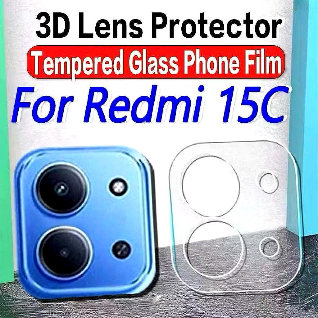 ฟิล์มเลนส์กล้องกระจกใส คมชัดสูง ไม่บดบังภาพถ่าย สำหรับ Xiaomi Redmi 15C 14c 13c/Poco C65 C85