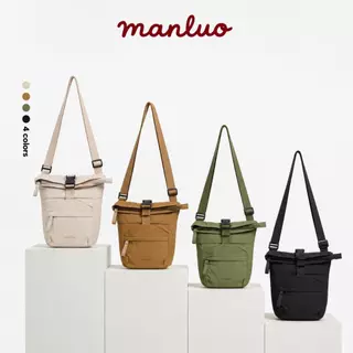 MANLUO Crossbody Bag กระเป๋าสะพายข้างมินิมอล กันน้ำ น้ำหนักเบา Unisex พร้อมส่งในไทย