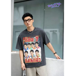 [เสื้อยืด Piracy] เสื้อยืด เสื้อยืดผ้าฝ้าย "Got 7" Cotton 100%