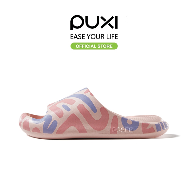PUXI 2026 New Cat claw รองเท้าแตะ พื้นหนากันลื่น แฟชั่น ลายพิมพ์  ผู้หญิง บ้าน ของขวัญสำหรับ ปีใหม่