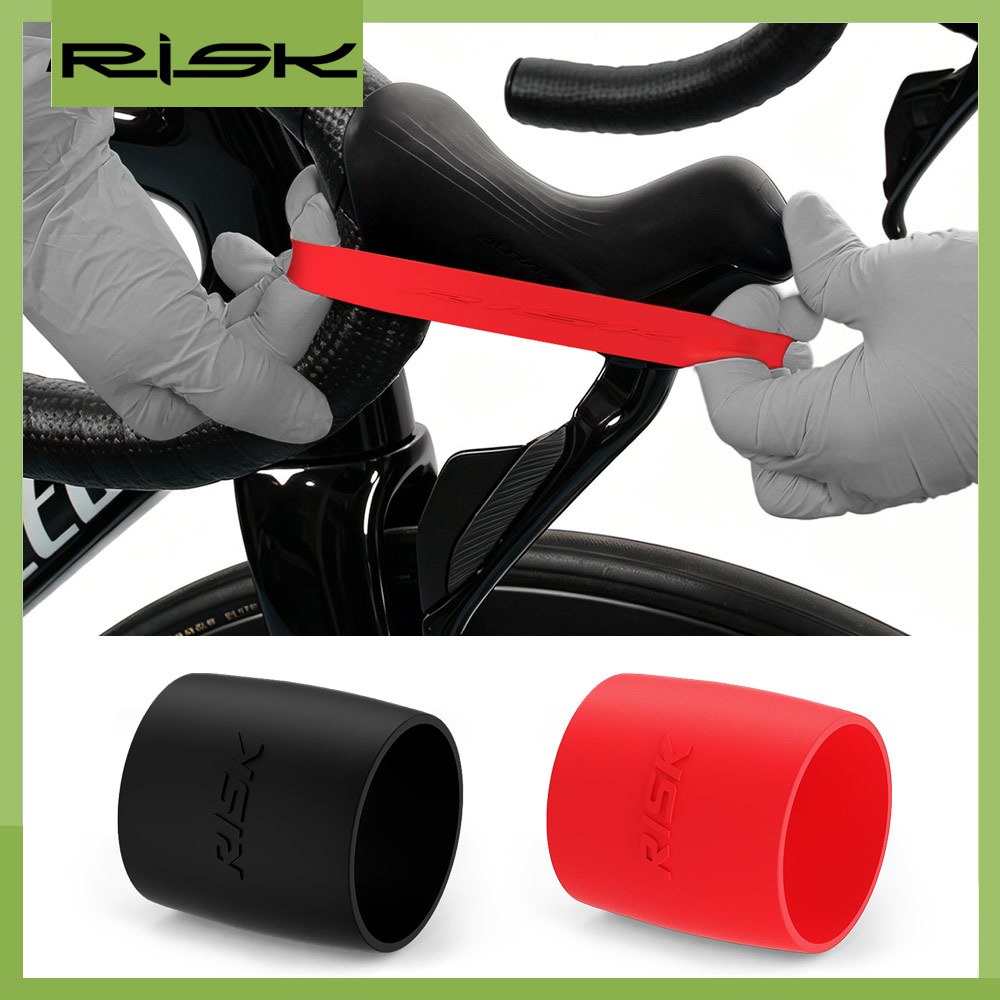 [มาใหม่] คลิปเทปติดแฮนด์จักรยาน RISK: คลิปปลายแหลมซิลิโคนยืดหยุ่นสูงสําหรับแฮนด์โค้ง