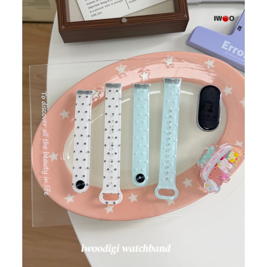สําหรับ xiaomi/mi band 10 nfc/Ceramic/mi band 9/mi 8韩 Series清新款女生表带