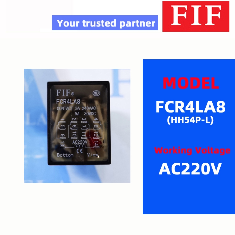 FIF รีเลย์ FCR4 HH54P-L FCR4LD3 FCR4LA8 FCR4LD2 FCR4LA3 FCR4LA6 FCR4LD8 FCR4LTD3 FCR4V ACCR4L 12V AC