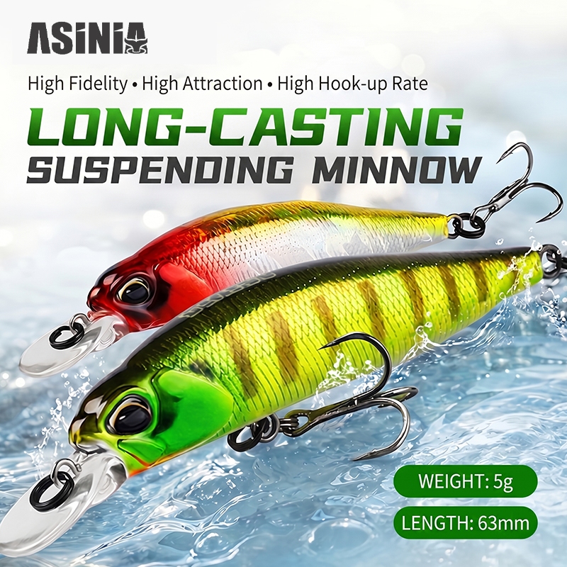 ASINIA 7 ซม.5g Dive 0.5-1.3m อุปกรณ์ตกปลา Shone SP Lures Minnow Crank ทังสเตนแม่เหล็กน้ําหนักระบบ Wobbler เหยื่อ Isca ประดิษฐ์