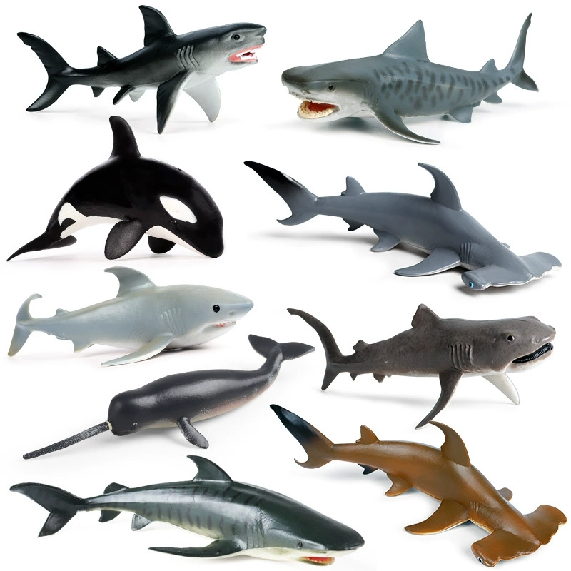 Marine Animal Killer Whale Megamouth Shark Beaked Whale การศึกษาของเล่นมหาสมุทรสําหรับเด็กการเรียนรู