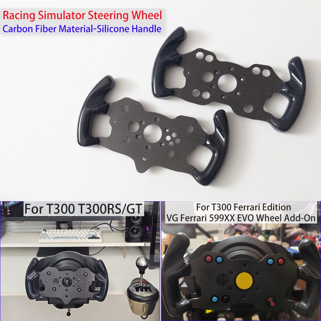 พวงมาลัยคาร์บอนไฟเบอร์ F1 สําหรับ Thrustmaster T300RS GT RSGT T300 FR T300Ferrari Edition Add-On การ