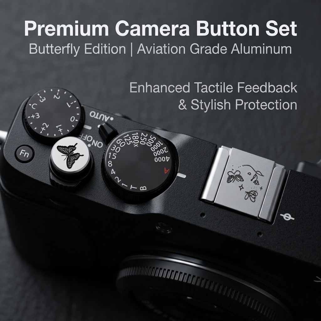 กล้อง กันฝุ่น ฝาครอบรองเท้าร้อน ด้าย ปุ่มชัตเตอร์ เหมาะสําหรับกล้องหลายรุ่น Fujifilm XT50T30 รุ่นที่สอง X100VI เจาะรู ปุ่มชัตเตอร์