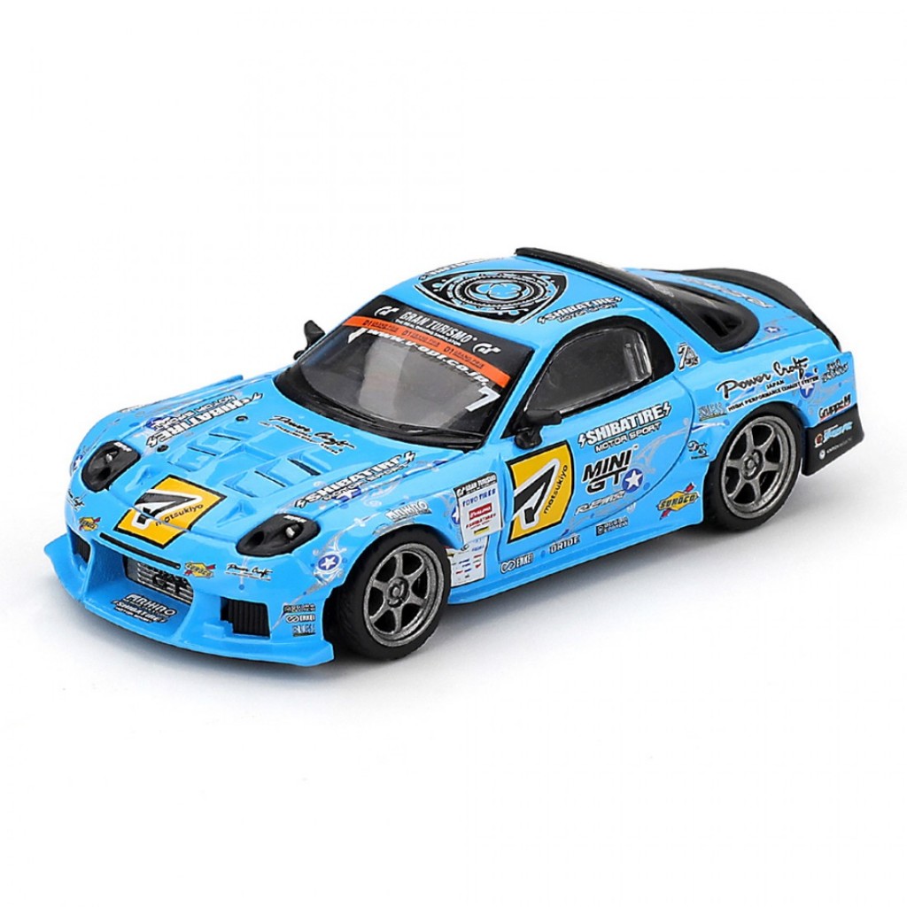Mini GT MGT01195-R 1/64 Mazda RX-7 RE-Amemiya 2025 D1GP RHD Diecast Scale รถโมเดล