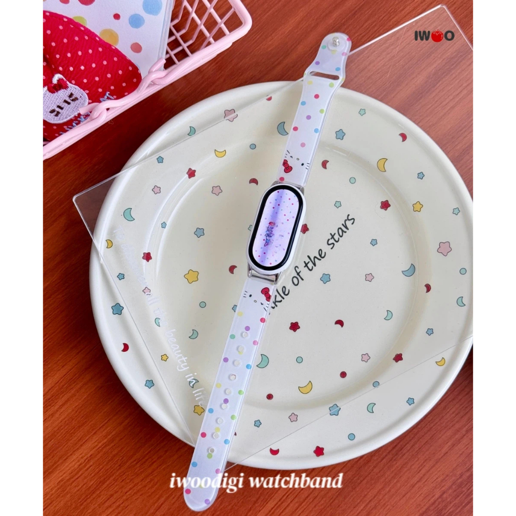 สําหรับ xiaomi/mi band 10 nfc/Ceramic/mi band 9/mi band 8 爱tpu 女生表带