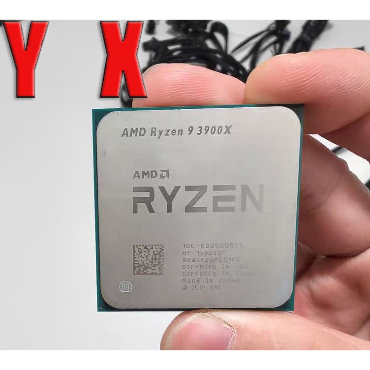 Ryzen 9 3900x R9 3900X AM4 โปรเซสเซอร์ CPU 3.8GHz 12C 24T 64MB เดสก์ท็อปมือสอง