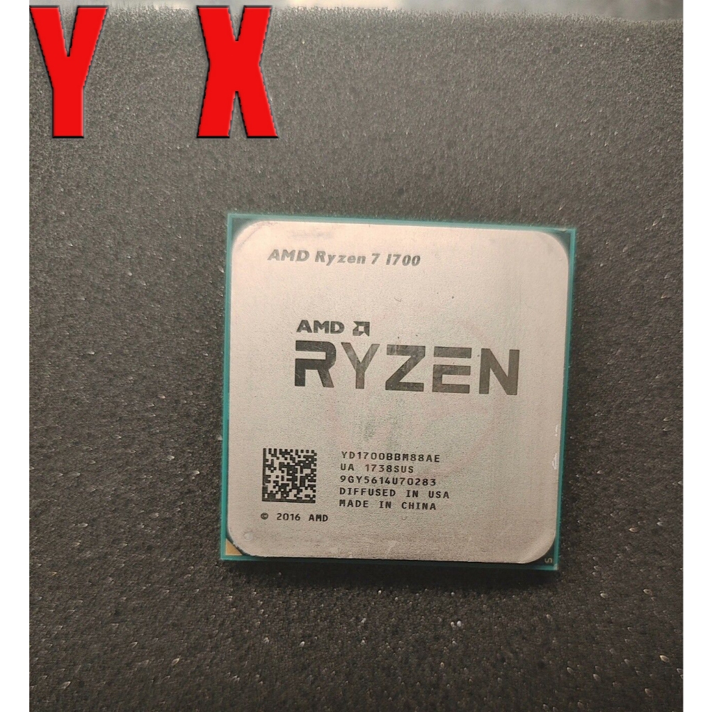 Ryzen 7 1700 AM4 โปรเซสเซอร์ CPU R7 1700 3.0 GHz แปด Core 16T 65W เดสก์ท็อปมือสอง