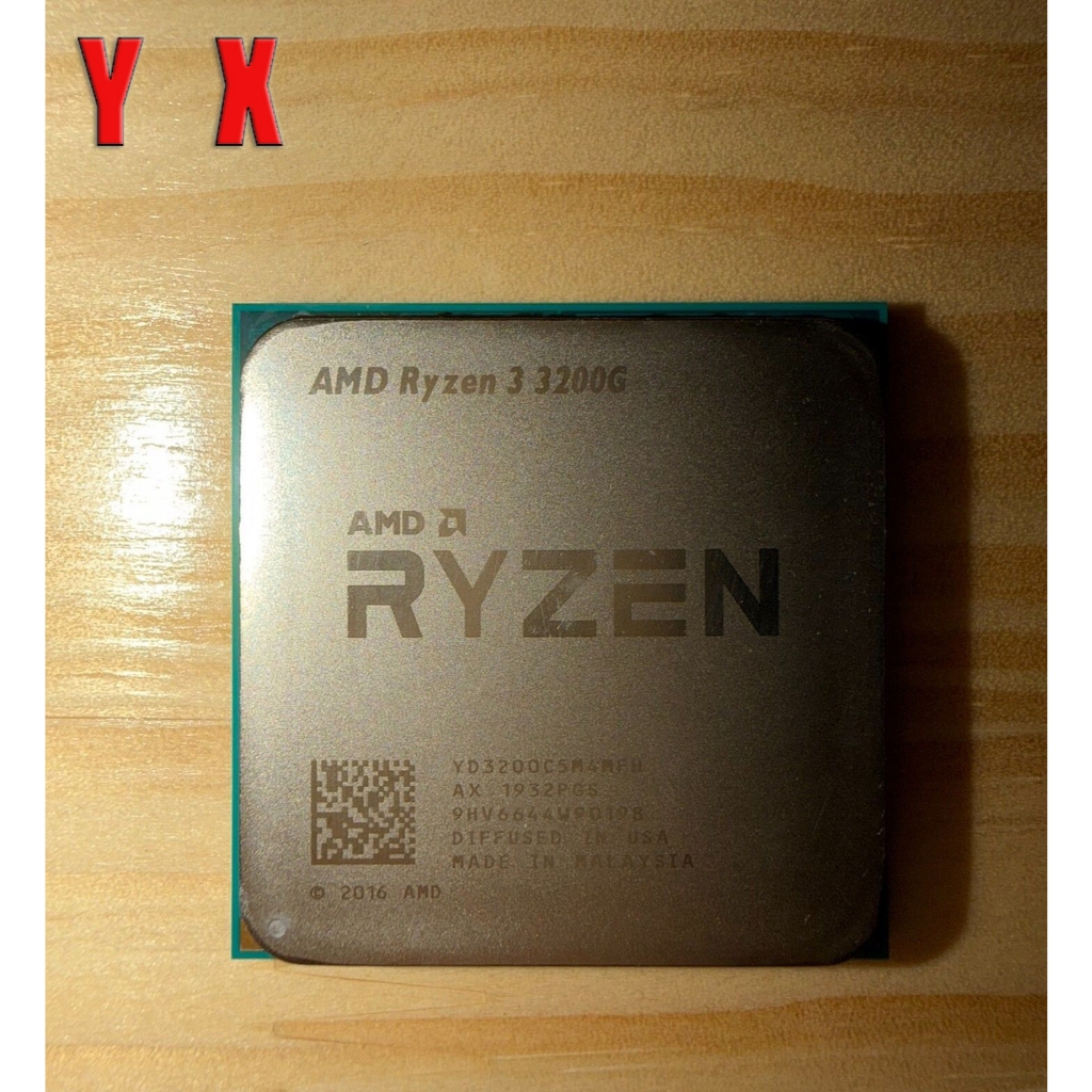 Ryzen 3 3200G AM4 โปรเซสเซอร์ CPU R3-3200G 3.6-4.0GHz 4-Core 4thr 65W เดสก์ท็อปมือสอง