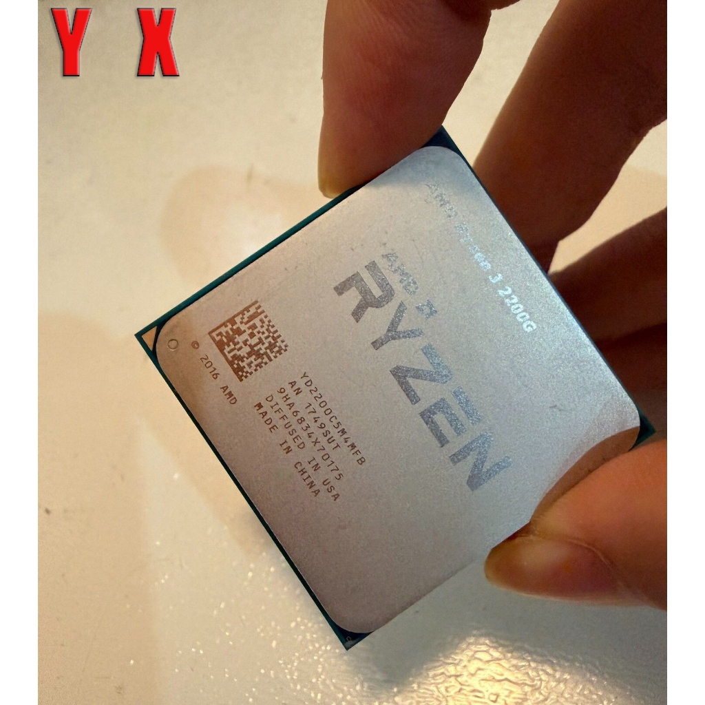 Ryzen 3 2200G AM4 ใช้โปรเซสเซอร์ CPU เดสก์ท็อป R3 2200G Quad Core 4 ด้ายเดสก์ท็อป 3.5GHz