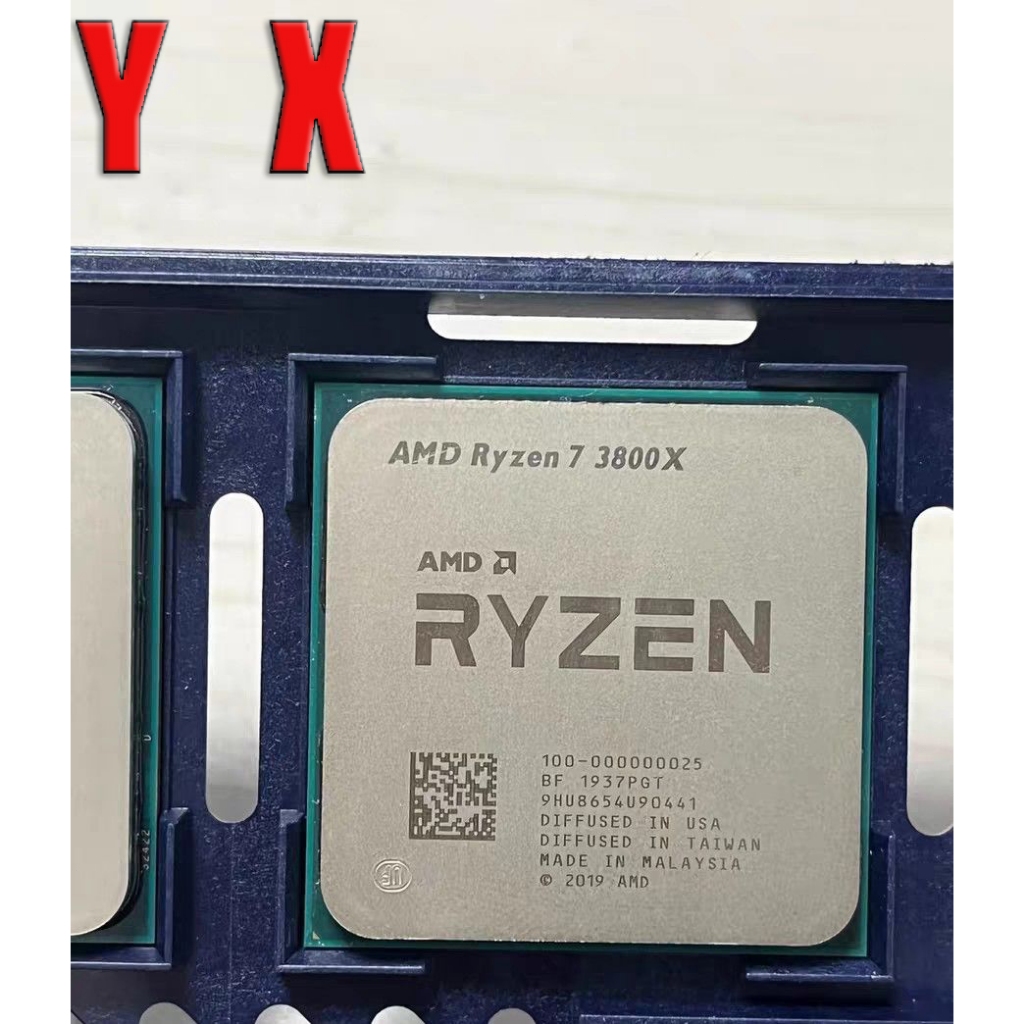 Ryzen 7 3800X AM4 ใช้เดสก์ท็อป CPU โปรเซสเซอร์ R7-3800X 3.9GHz 8Cores 16T 32MB 105W