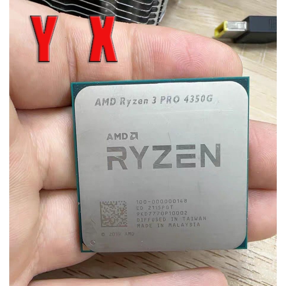 Ryzen 3 PRO 4350G AM4 ใช้โปรเซสเซอร์ CPU เดสก์ท็อป R3 PRO 4350G 3.8GHz Quad Core เดสก์ท็อป