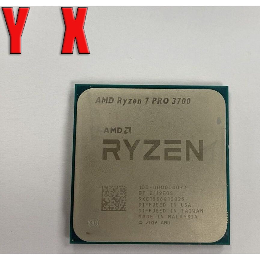 Ryzen 7 Pro 3700 AM4 ใช้เดสก์ท็อป CPU โปรเซสเซอร์ R7 PRO 3700 3.6GHz 8Core 16Thr 32MB 65W