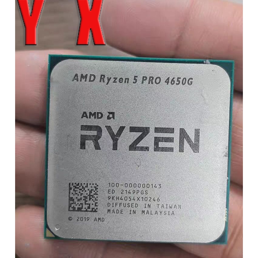 Ryzen 5 PRO 4650G AM4 ใช้เดสก์ท็อป CPU โปรเซสเซอร์ 3.7GHz Six Core Desktop r5 pro 4650g 8MB