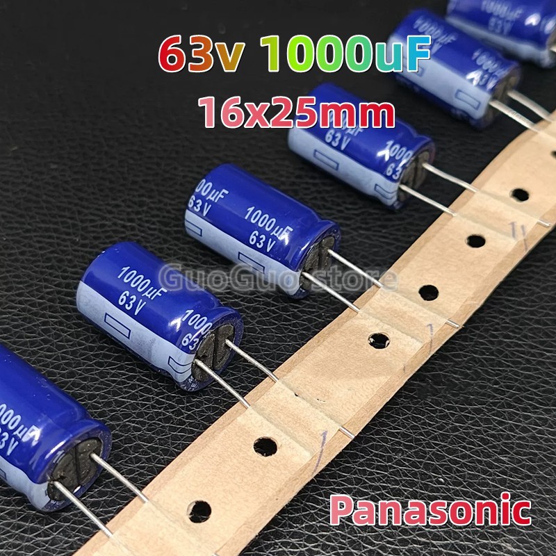 5pcs Original 63V 1000uF ตัวเก็บประจุเสียง 1000uF 63V 16x25 มม.ใหม่ของแท้