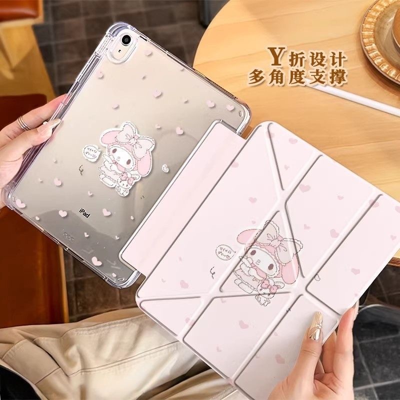 [มายเมโลดี้]เคส y+3 พับสําหรับ ipad Air8 2026 11 นิ้ว A16 11th 10th-10.9" เคสแท็บเล็ต 7/8 Generation Pro 11 13 M5 M4 Air6 7 M3 M2 ช่องเสียบปากกา