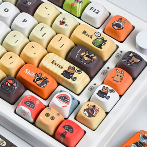 Bangboo Keycaps MOA โปรไฟล์ 130 คีย์ PBT Dye Sublimation การ์ตูนสร้างสรรค์น่ารัก Zenless Zone Zero K
