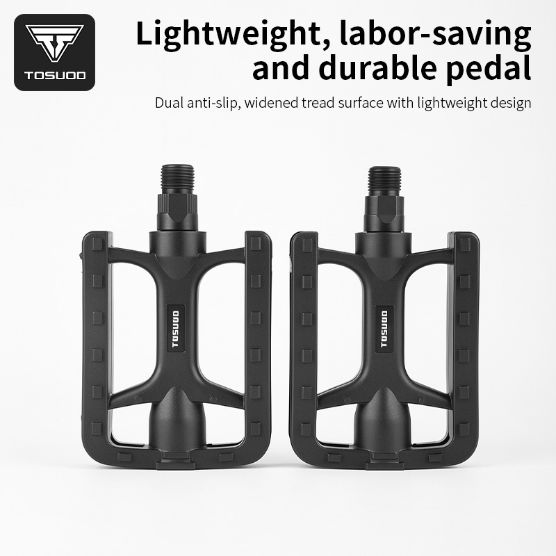 TOSUOD จักรยานเหยียบแบน 1 คู่ Anti-slip Ultralight Widen PVC พร้อมแถบสะท้อนแสงขี่จักรยาน MTB แผนที่เด็กจักรยานอุปกรณ์เสริม