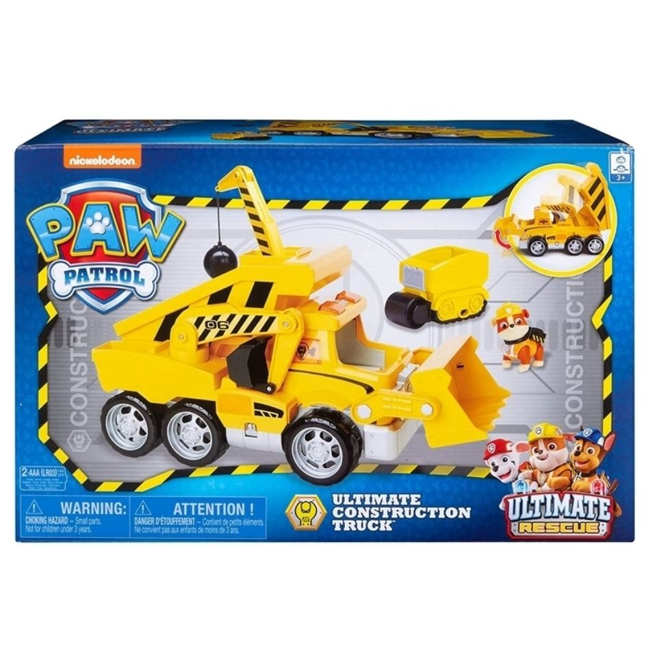 Paw Patrol Dog Patrol Ultimate Rescue Building Truck พร้อมแสงและรถมินิ