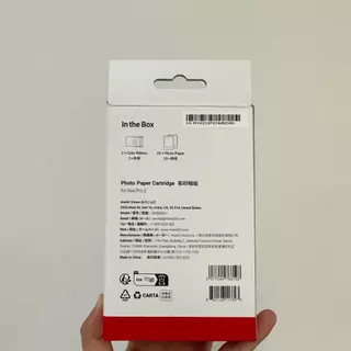 【Bangkok Shipment 】Original Insta360 Photo Paper Cartridge (20 sheets per box) for Ace Pro 2 Pocket Printer | Quick-Dry Paper for Instant Photo Printing