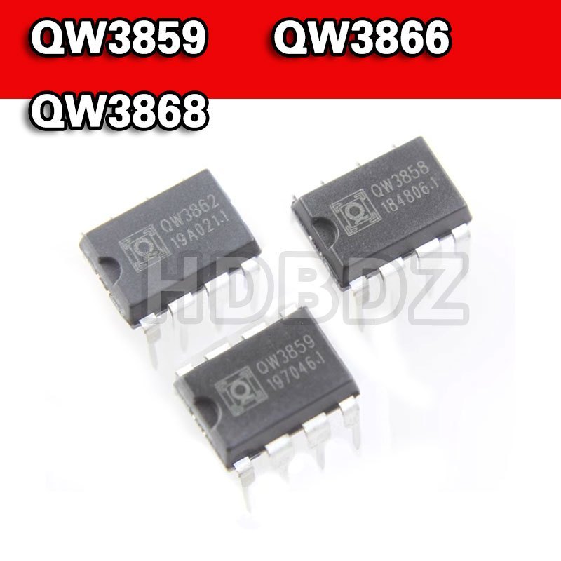 2 ~ 5PCS QW3859 QW3866 QW3868 QW3862 ชิปไฟ DIP8 ชาร์จชิป IC