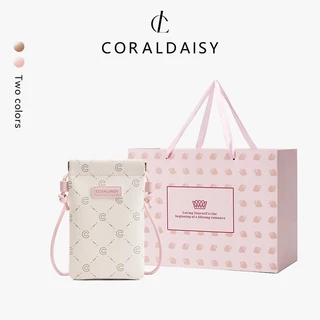 CORALDAISY ผู้หญิง 2026 สินค้าใหม่ กระเป๋าใส่โทรศัพท์น่ารัก กระเป๋าสะพายข้างสายยาว กระเป๋าใส่เหรียญ