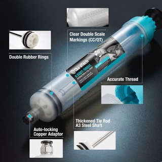 DURATECH 200/500ซีซี Oil Extractor กระบอกฉีดดูดน้ำมัน ตัวดูดของเหลวปั๊มของเหลวรถยนต์ที่มีท่อต่อยาวเข็มฉีดยาน้ํามันที่มีการดูดที่มีประสิทธิภาพของเหลวปั๊มสําหรับสกัดน้ํามันเคร