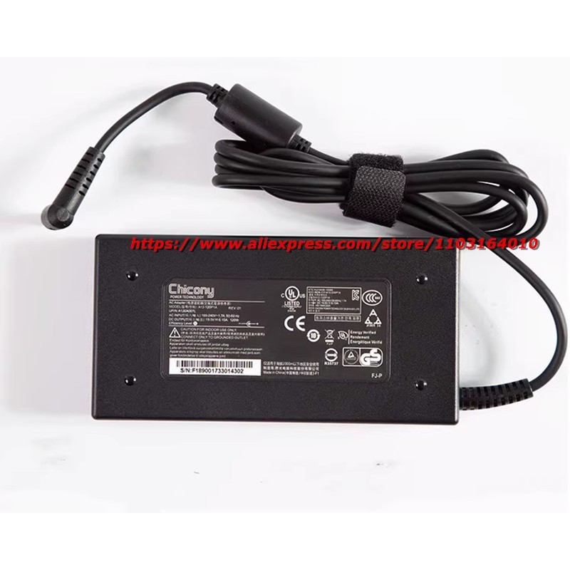 Chicony A17-120P1A A12-120P1A 19.5V 6.15A 120W A120A033P อะแดปเตอร์ AC สําหรับ MSI GP62 GS60 GS70 HA