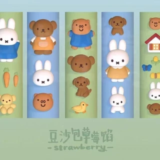 Little Red Book ขายร้อนน่ารักRilakkumaเล็บแม่พิมพ์ซิลิโคน 3Dสามมิติหมีเล็บเครื่องประดับแม่พิมพ์รุ่นโปร่งใสสูง