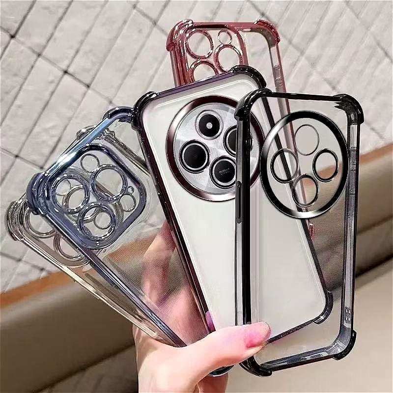 01เคสใส กันรอยเลนส์กล้อง ขอบสี กันกระแทก สำหรับ Redmi 14C 15C 15 /Redmi A5 A7Pro/Poco C71 C75