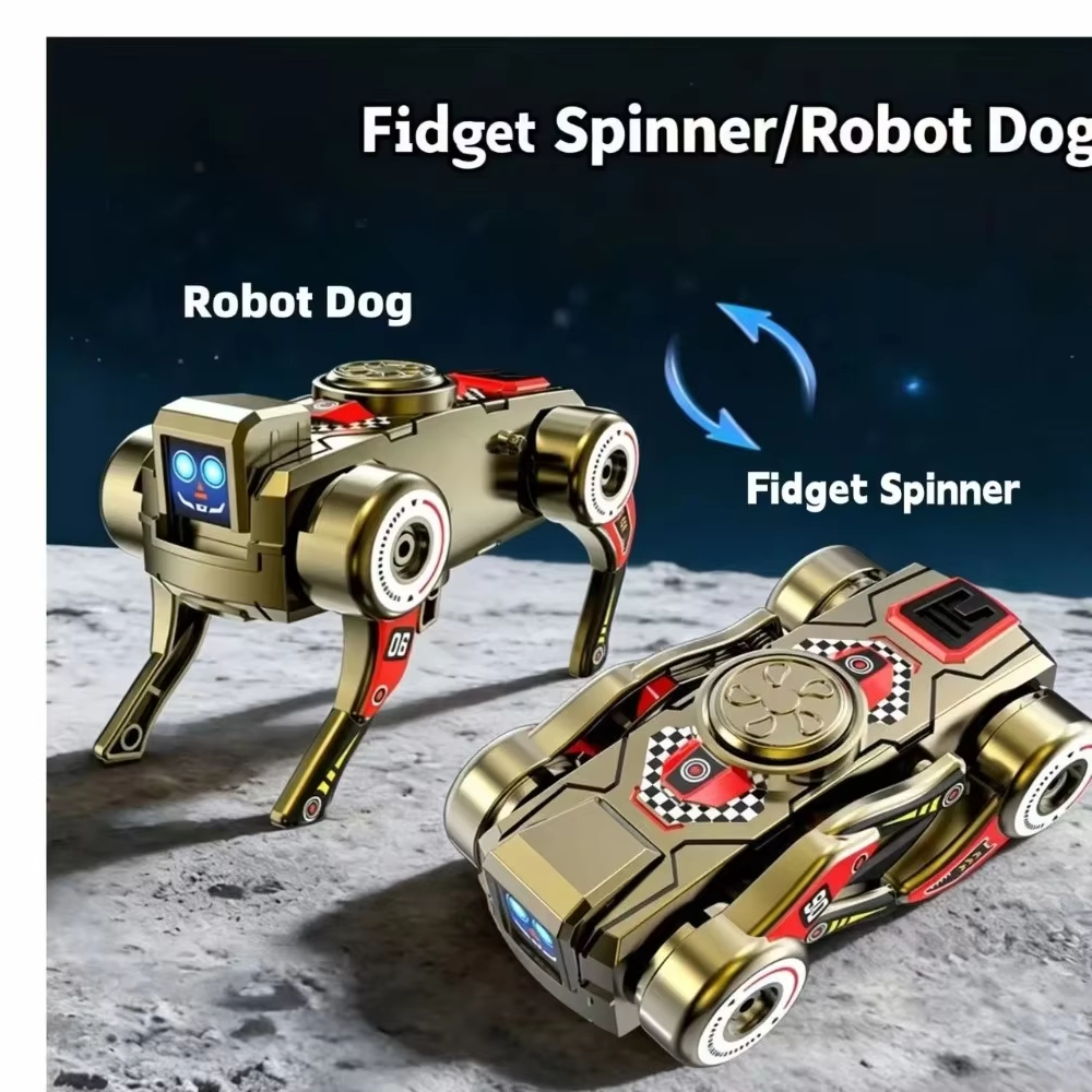 (จัดส่งภายใน 12H ) เปลี่ยนหุ่นยนต์สุนัข Fidget Spinner รูปที่ 6