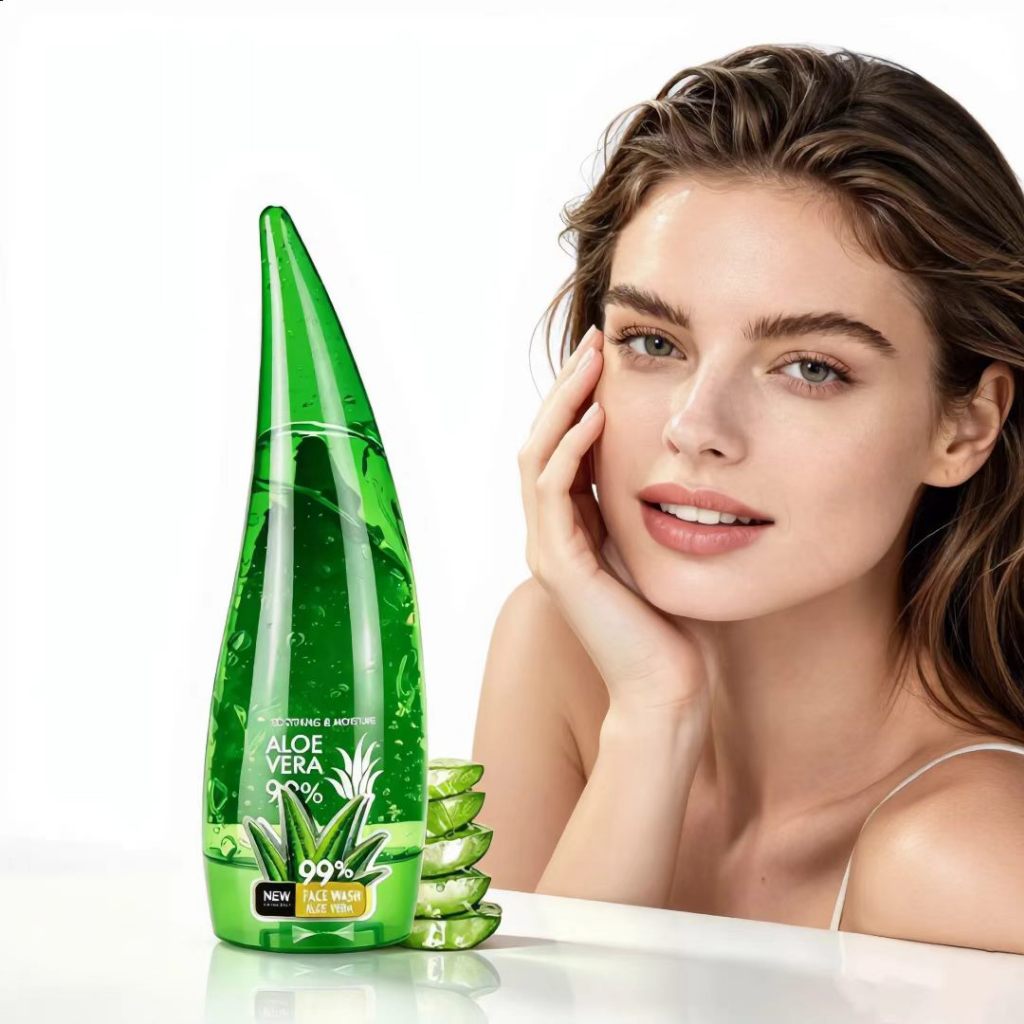 99% Aloe Vera Soothing Moisturizing Facial Wash Hydrating Gentle Cleanser