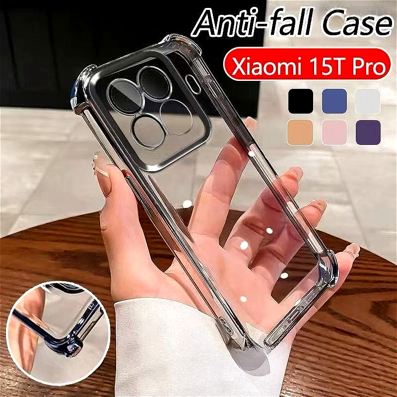 01เคสใส กันรอยเลนส์กล้อง ขอบสี กันกระแทก สำหรับ  Xiaomi Mi17T Mi17Tpro Mi15T Pro Mi15Tpro Redmi A5 Poco C71 A7Pro PocoC81Pro