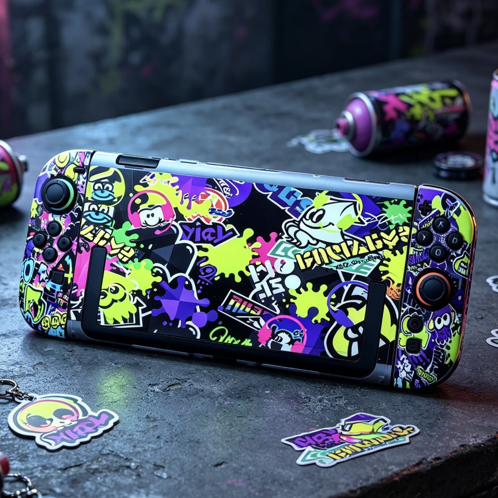 ป้องกัน Hard Case Splatoon 3 Raiders สําหรับ Nintendo Switch 2 2025, ฝาครอบป้องกันสําหรับ Nintendo S