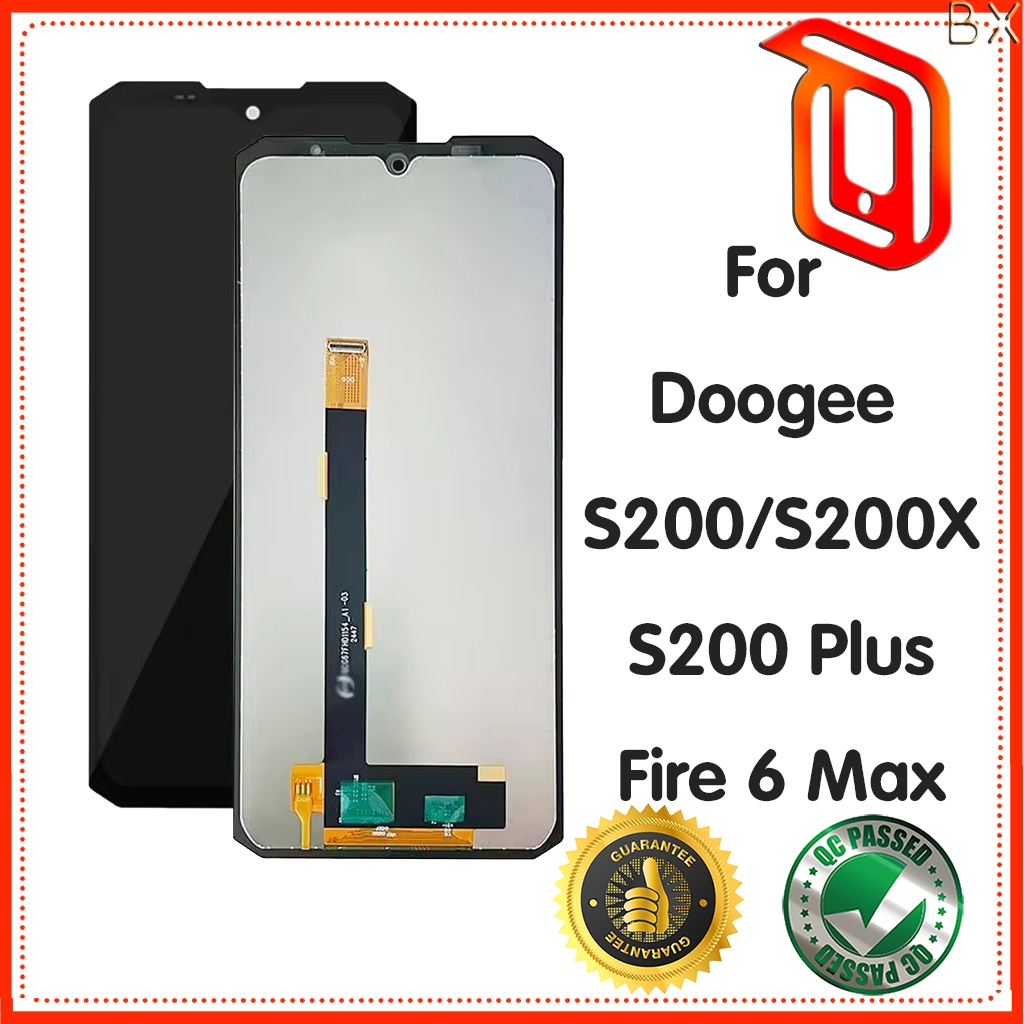 สําหรับ Doogee S200 S200X S200 Plus Fire 6 Max จอแสดงผล LCD และชุดแผงสัมผัส