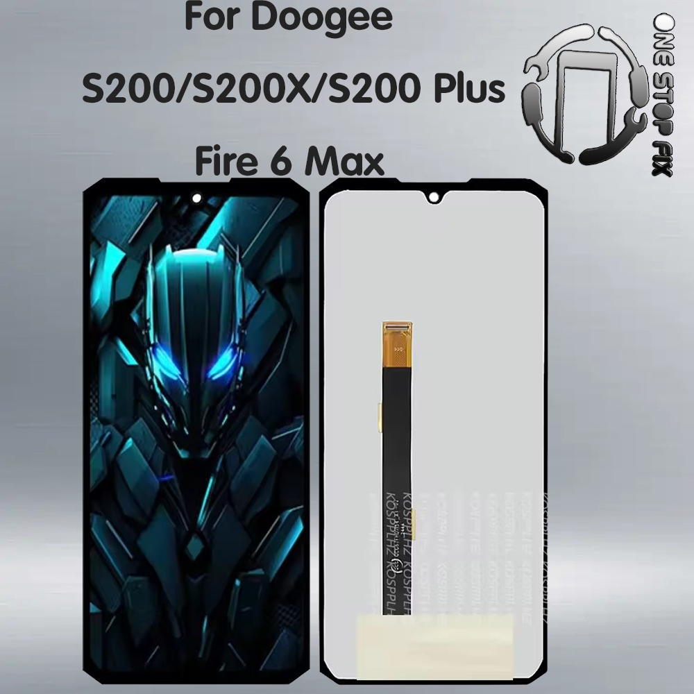 สําหรับ Doogee S200 S200X S200 Plus Fire 6 Max จอแสดงผล LCD หน้าจอสัมผัสแผง digitizer