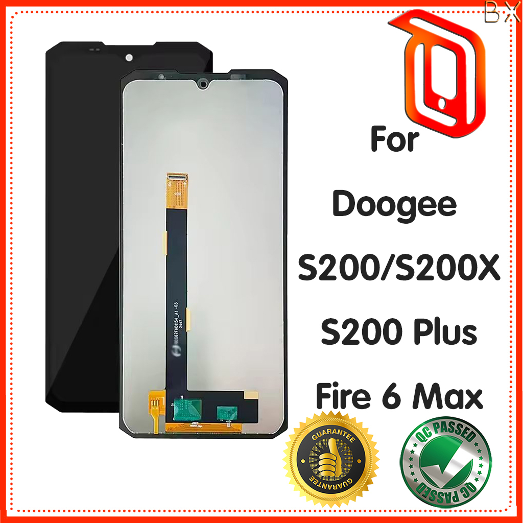 สําหรับ Doogee S200 S200X S200 Plus Fire 6 Max จอแสดงผล LCD + Touch Glass Digitizer
