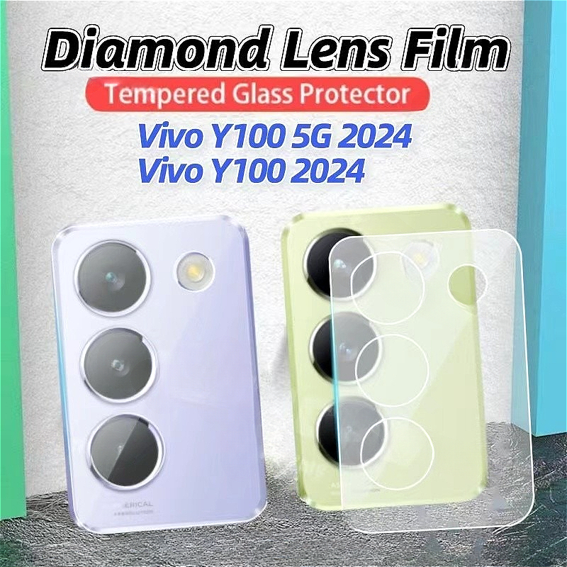 ฟิล์มเลนส์กล้องกระจกใส คมชัดสูง ไม่บดบังภาพถ่าย สำหรับ Vivo Y31D Y05 Y11D Y04 Y29 Y19s Y200 Y28 4G Y03 Y18 Y100 V29 E V27 Pro V30 Pro Y36 Y27 Y27S Y17S