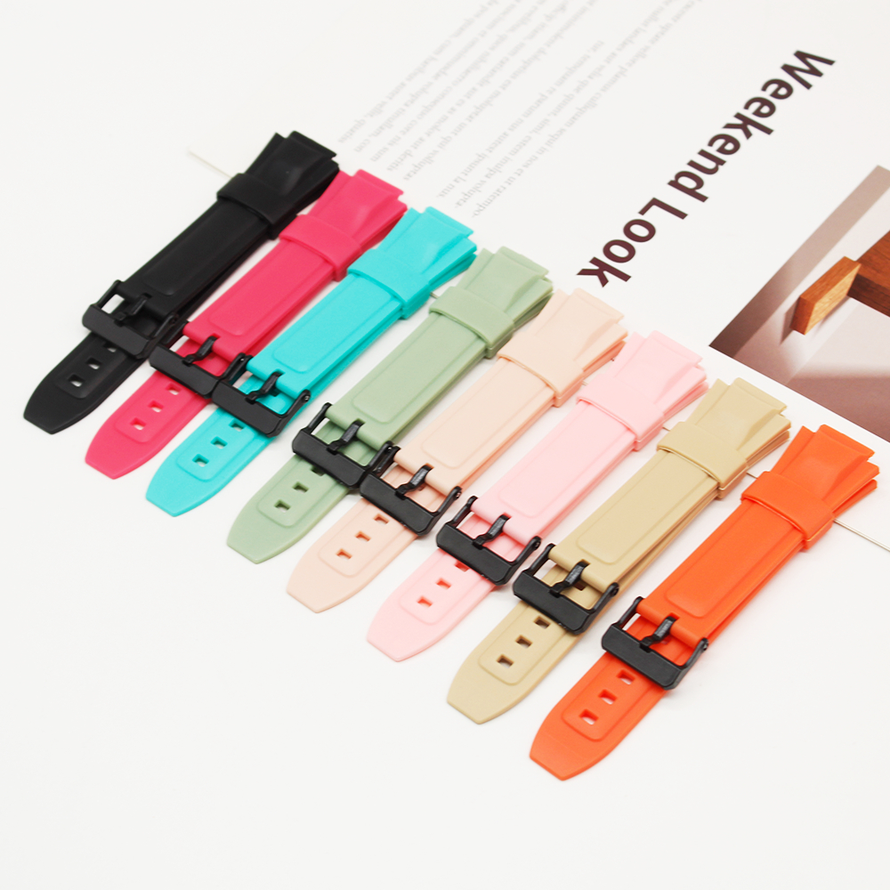 สายนาฬิกาสําหรับ MW-600B-1 / MW-600 สายนาฬิกายางนุ่ม TPU Bracelet Accessories มาพร้อมเครื่องมือ