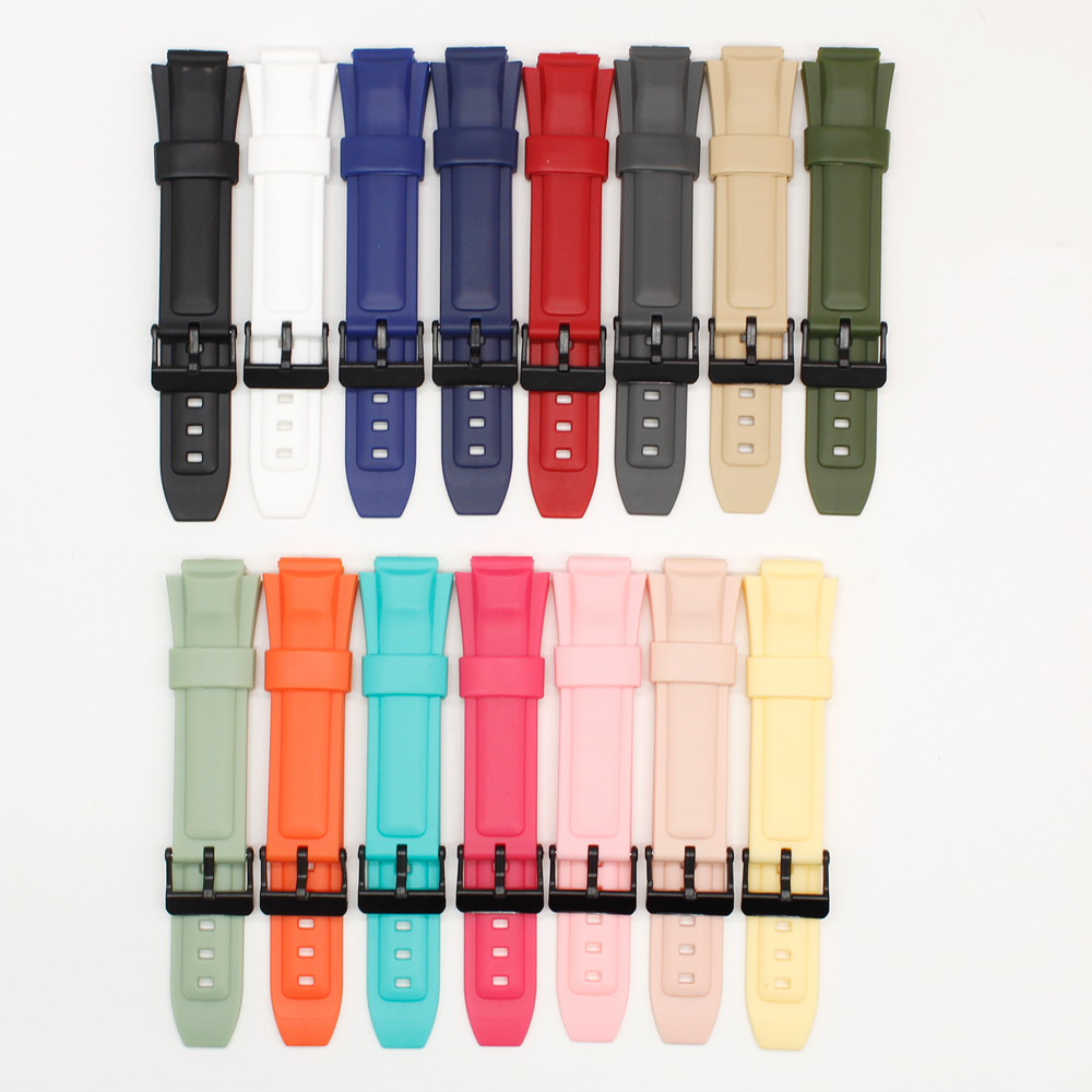 สายนาฬิกาสําหรับ MW-600B-1 / MW-600 สายนาฬิกายางนุ่ม TPU Bracelet Accessories มาพร้อมเครื่องมือ