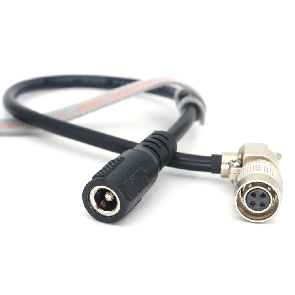 สายไฟ DC2.5 หญิง Hirose 4Pin หญิงสําหรับ Panasonic WV-E550 กล้องถ่ายทอดสดทีวี 3CCD