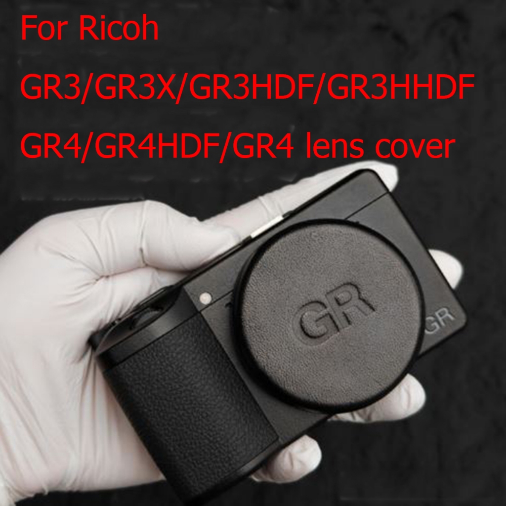 หัวชั้น cowhide สําหรับ Ricoh GR3/GR3X/GR3HDF/GR3HHDF GR4/GR4HDF/GR4 ฝาครอบเลนส์