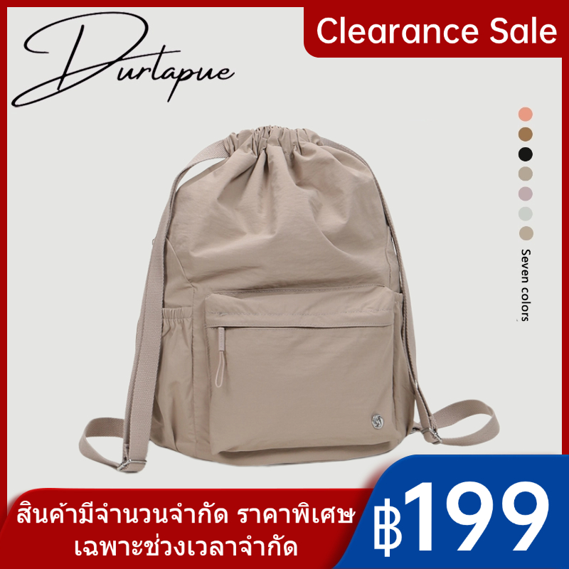 （Clearance Sale）Durlapue-（ฤดูกาลเปิดเทอม）กระเป๋าเป้สะพายหลังผ้าแคนวาส กันน้ำ อเนกประสงค์ กระเป๋าผู้หญิง